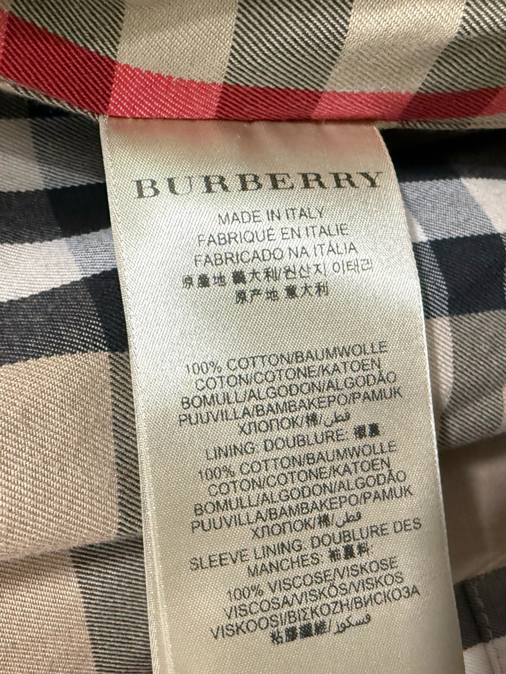 Burberry London Women's Beige Belted Trench Coat Nova Check Lined Classic Jacket - Picture 11 of 16